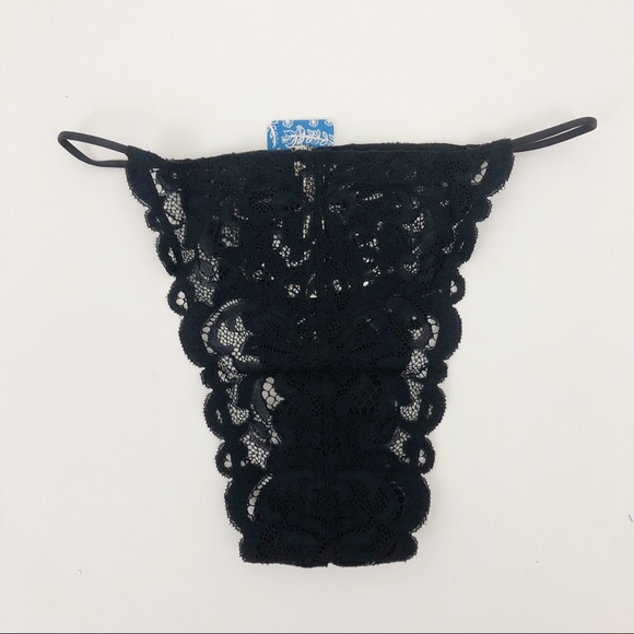 FREE PEOPLE Black Reese High Waisted Tanga Panties - Picture 4 of 6